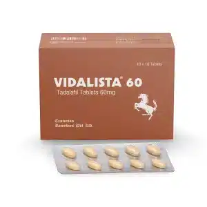 Vidalista 60 mg tadalafil tablets för erektil dysfunktion.